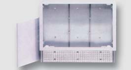 kovová vestavná skříň pro rozdělovače topných systémů